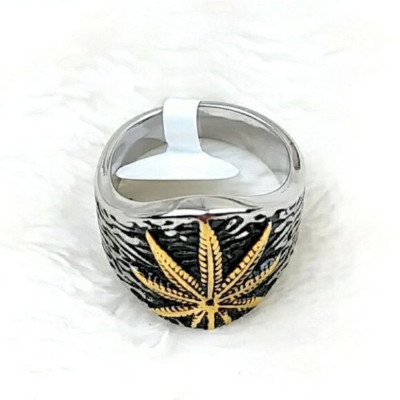 420 Stainless Steel Mary Jane Ring Hypoallergenic Unisex Ring - Picture 2 of 8